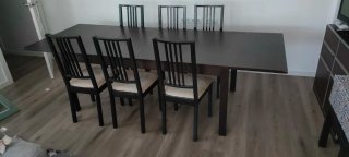 Mesa Comedor Extensible 175cm + 6 Sillas