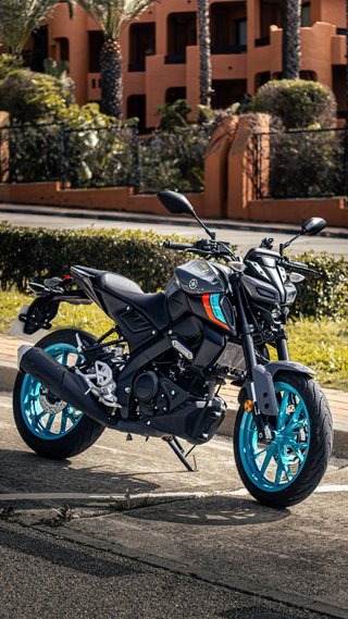 Yamaha MT-125 2024 Negra y azul