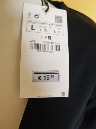 Chaqueta corta Zara Talla L Sin estrenar
