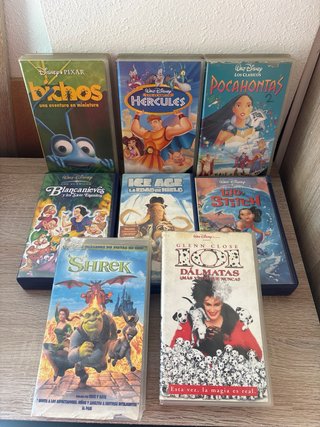 Lote VHS Disney Clásicos y Pixar