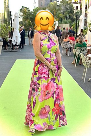 Vestido estampado floral talla única