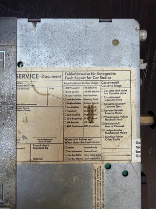 Radio Seat 5201 RDS INFOMAT
