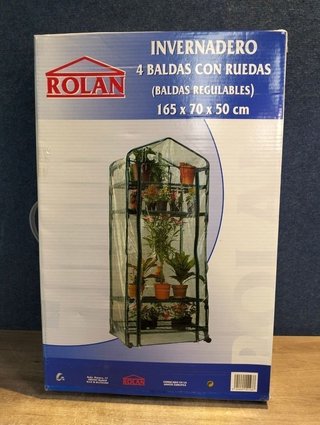 Invernadero PVC 4 baldas 165x70x50