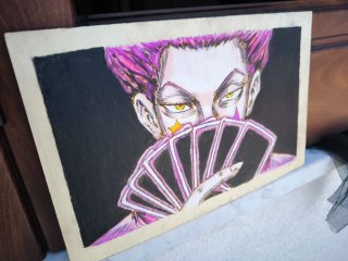 Pirografia su legno - Personaggio anime