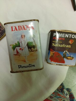 Conjunto 16 cajas metálicas antiguas