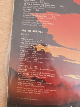 Aretha Franklin Primeras Grabaciones Vinilo