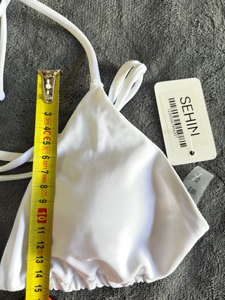 Bikini blanco para playa