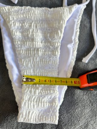Bikini blanco para playa
