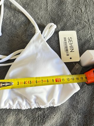 Bikini blanco para playa