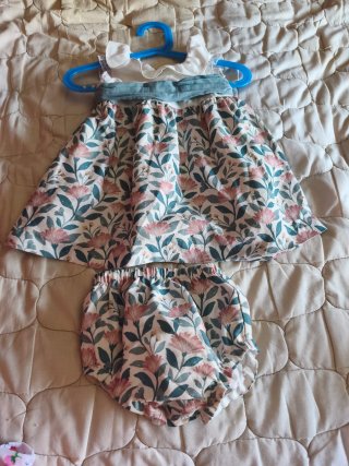 Conjunto 2 Vestidos ceremonia niña Talla 8 y 18/24