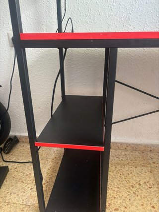 Mesa Gaming Negra con Luces LED