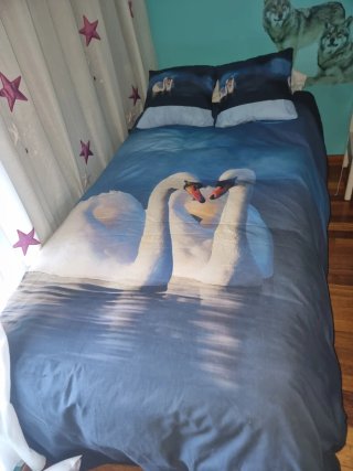 Funda Nórdica Cama 90cm Cisne Azul