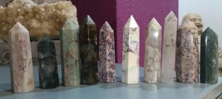 Puntas de minerales variadas