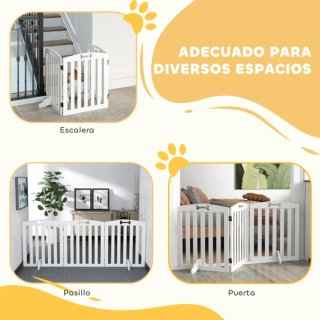 Barrera para perros blanca