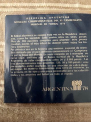 Monedas Conmemorativas Mundial Argentina 1978