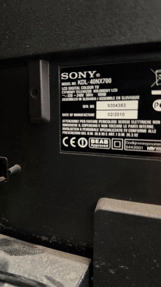 Televisión Sony Bravia Negra