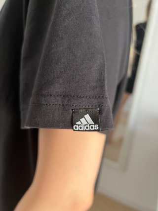 Camiseta Adidas Negra Talla L Algodón