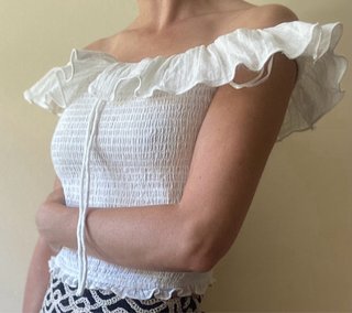 Top Zara fruncido