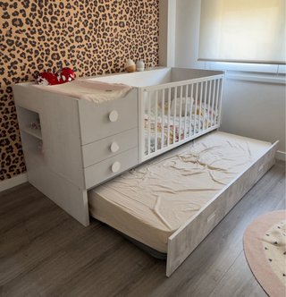 Cuna convertible Alondra + Cama nido