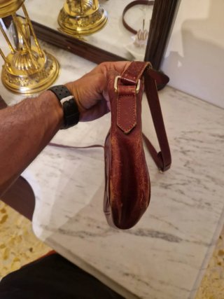 Borsa Yves Saint Laurent vintage pelle rossa