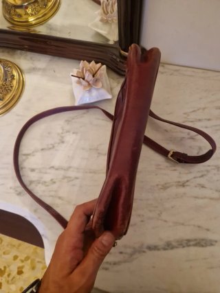 Borsa Yves Saint Laurent vintage pelle rossa