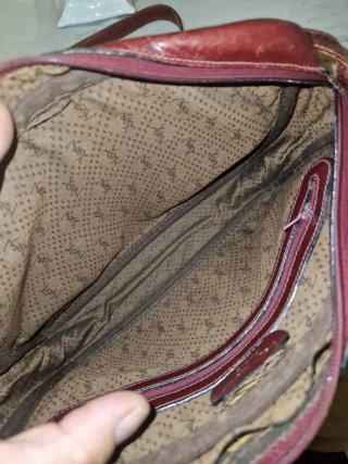 Borsa Yves Saint Laurent vintage pelle rossa