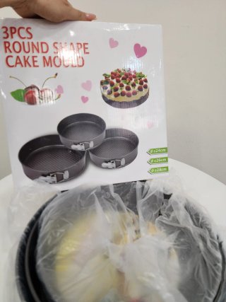 3 Moldes Desmontables para Tarta