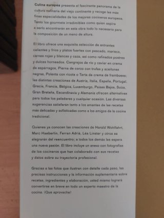 Libro Culinaria europea más de 100 cocineros