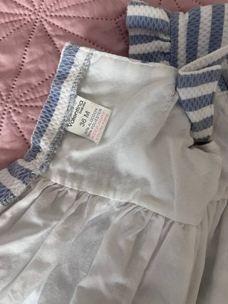 Vestido niña rayas azul 3 años