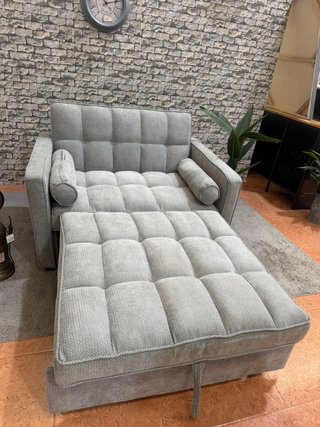 Sofá Cama 1 Plaza Gris