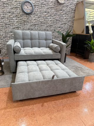Sofá Cama 1 Plaza Gris