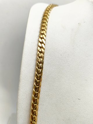 ORO NUEVO 18KT Cadena Cubana 6mm 50cm largo