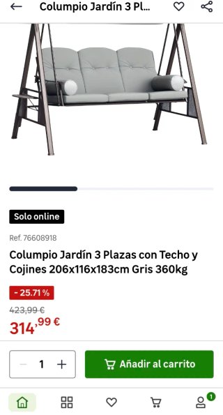 Columpio balancín de hierro forjado A recoger.