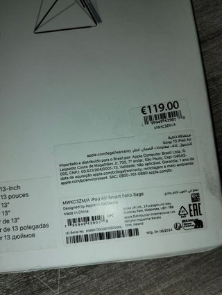 Apple Funda Smart Folio para el iPad Air de 13 pulgadas (M3) - Verde salvia