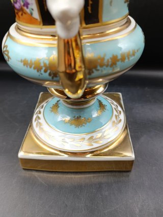 Pareja jarrones porcelana Sevres