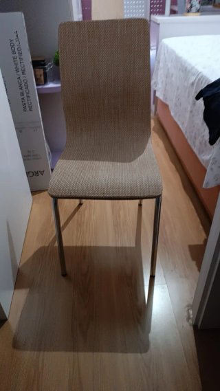 Juego de 2 Sillas Comedor/Cocina Beige