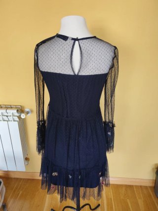 Vestido Zara azul marino Talla XS
