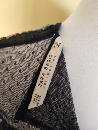 Vestido Zara azul marino Talla XS