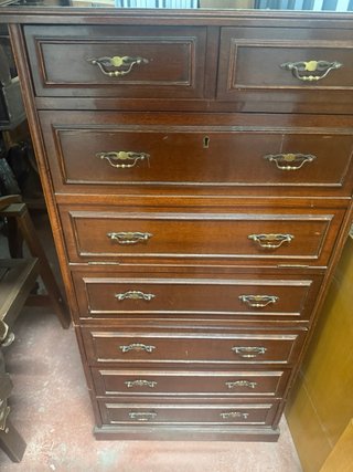 Escritorio secreto vintage de madera