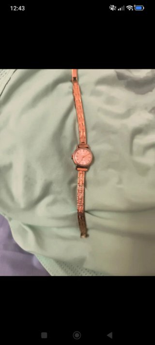 Reloj Radiant bañado en oro 15 rubíes