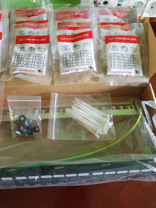 Patch Panel para rack 19" 1U