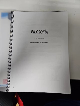 Cuadernillo 1°Bachillerato. Filosofía.