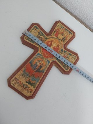 Cruz de Madera Iconos Santísima Trinidad