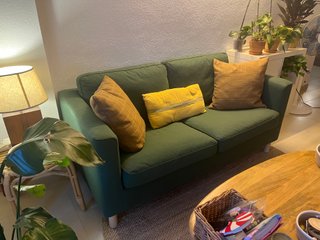 Sofá 2 plazas ikea verde botella