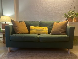 Sofá 2 plazas ikea verde botella