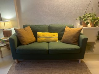 Sofá 2 plazas ikea verde botella