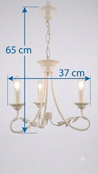 Lámpara de techo beige, estilo Vintage/Shabby Chic