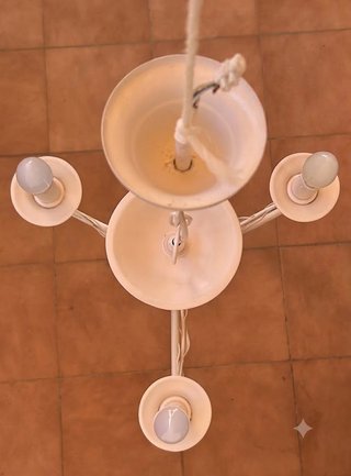 Lámpara de techo beige, estilo Vintage/Shabby Chic