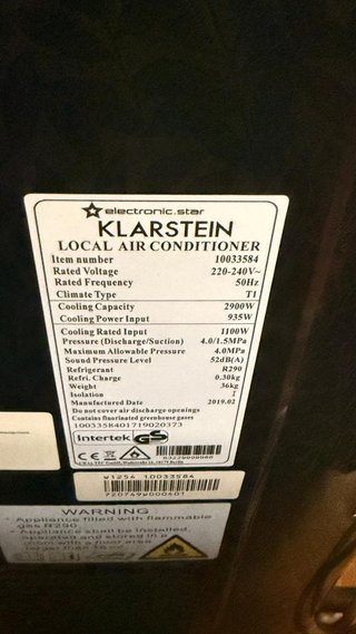 Aire Acondicionado Portátil Klarstein