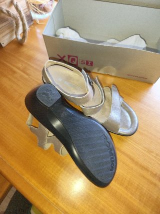 Sandalias Romika Plateadas Talla 37